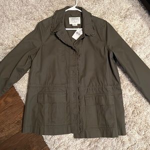 Kate Spade Ruffle Military Jacket